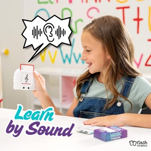 Ensemble <span class=keywords><strong>de</strong></span> lecteurs <span class=keywords><strong>de</strong></span> cartes flash musicales pour enfants, machine <span class=keywords><strong>de</strong></span> lecture audio avec cartes flash musicales, jouet éducatif pour l'apprentissage précoce <span class=keywords><strong>de</strong></span> la <span class=keywords><strong>musique</strong></span> - Product Image 2