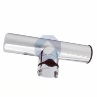 Nouveau support de canne à pêche à clipser en acier inoxydable 316 poli miroir, compatible avec les bateaux gonflables et kayaks de 22 à 32 mm