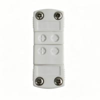 Connecteur thermocouple miniature de type K à réponse rapide, prise mâle/femelle en céramique blanche haute température pour connexion de four