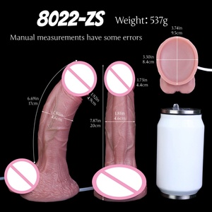 SXXY Dildo Realista de 7 Pulgadas con Ventosa, Dildo con Función de Eyaculación, Tapón Anal, Pene Artificial Realista para Mujeres y Hombres, Juguetes Sexuales - Product Image 2