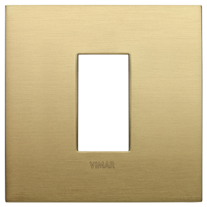 Plaque murale Vimar Classic 1M en laiton brossé, longueur 9,7 cm - Product Image 1