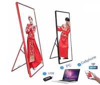 P1.53 P1.86 P2 Layar LED Indoor Full HD untuk Digital Signage Poster Berdiri dengan HDR Kecerahan Tinggi & CMS Terintegrasi