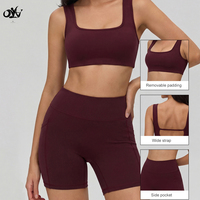 Ensemble de sport 2 pièces pour femme : soutien-gorge de sport et short taille haute – Vêtements de fitness en gros