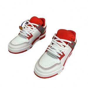 Baskets de course décontractées pour hommes LVES, nouvelle mode, respirantes, avec doublure en cuir véritable, semelle en caoutchouc, pour usage extérieur - Product Image 3