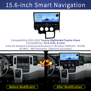 ระบบนำทาง GPS สำหรับรถตู้โตโยต้าไฮเอซ ปี 2022-2025 เครื่องเล่นมัลติมีเดีย จอ 15.6 นิ้ว ระบบแอนดรอยด์ วิทยุติดรถยนต์ - Product Image 1