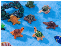 Miniature mignon Animal Mang Dai chanceux mystère aveugle sac enfant bain bombe jouet résine tortue tortue 3d Mini Figurine Aquarium décor