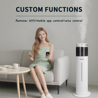 Humidificateur électrique sur pied à ultrasons 7L avec brume froide, veilleuse et fonctionnement silencieux pour usage domestique