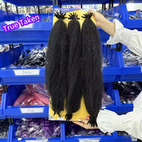 Cheveux Afro Marley Twist 3x Pré-Séparés Spring Twist pour Locs Douces 24 pouces Marley Mini Twistt Cheveux à Tresser Cheveux Noirs pour Femmes