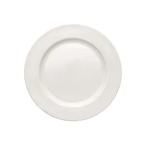 Wholesale Cheap White Plain Dining Main Course Serving Plates Porcelain Dinner Plates