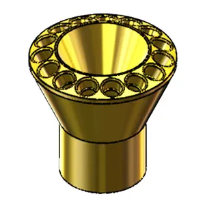 15-furos 1-3/8 "bronze distribuidor pode reduzir TEV demanda quantidade em evaporadores de tubos de alumínio na sala fria e trabalhos de solda