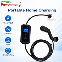 Nouveau chargeur EV portable 3,5 kW Type 2 16A 230V AC Protection IP67 Prise personnalisée Européenne Maison Garage Sûr Garantie 2 ans