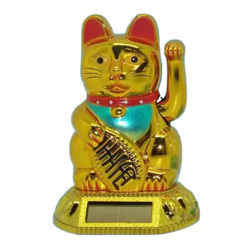 Ywbeyon Japanese car accessories interior home decoration gifts Mini Beckoning Waving Arm Solar Lucky Cat