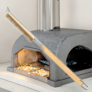 Manche en bois détachable résistant à la chaleur <span class=keywords><strong>four</strong></span> à <span class=keywords><strong>pizza</strong></span> pierre brosse grattoir accessoire pour <span class=keywords><strong>pizza</strong></span> cuisson et nettoyage outils à <span class=keywords><strong>pizza</strong></span> - Product Image 5
