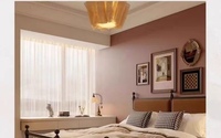 Ensembles de chambre à coucher du milieu du siècle lumière LED tête de lit King Bed Room Suite Furniture Minimal Fabric Queen Size King Size Paris Lits