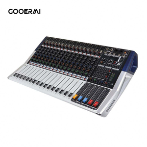 Console de mixage numérique professionnelle Gooermi 16 canaux avec suppression du bruit et amplificateur puissant pour KTV, scène et église - Product Image 1