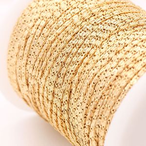Cadena de Eslabones Decorativos Chapada en Oro de 14K |   Cadena de Latón Sólido por Metro o Rollo |   Ideal para la Creación de Joyería Única Hecha a Mano - Product Image 2