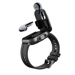 Montre connectée la moins chère avec écouteurs TWS 2-en-1, vente flash, haute qualité, surveillance de la santé, sport, Relojes NFC D8E, montre intelligente avec écouteurs - Product Image 1
