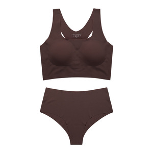 Offre Spéciale : Ensemble Soutien-Gorge <span class=keywords><strong>de</strong></span> Sport Sans Armature et Sans Coutures Dos Nageur pour <span class=keywords><strong>Femme</strong></span>, Ensemble Soutien-Gorge <span class=keywords><strong>de</strong></span> Yoga Sans Armature et Culotte, Ensemble <span class=keywords><strong>Sous</strong></span>-Vêtements <span class=keywords><strong>de</strong></span> Course - Product Image 5