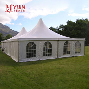Tente de réception extérieure imperméable en forme de pagode 6x6m pour événements et fêtes - Product Image 3