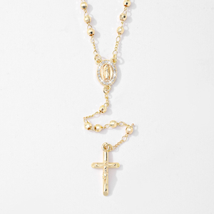 Guadalupe DE LA Virgen María Collares Religiosos Cadena Larga Virgen María Cruz Collar <span class=keywords><strong>Rosario</strong></span> Católico - Product Image 2