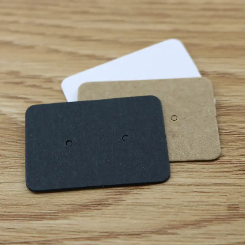 गर्म बेच कागज कार्ड 35*25mm 100pcs/बहुत क्राफ्ट कागज कान स्टड लटका गहने प्रदर्शन कार्ड कान की बाली