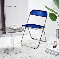 Großhandel Günstige Acryl Kunststoff Transparent Klar Stuhl Schreibtisch Tisch Restaurant Klappstuhl