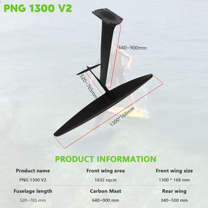 Nouvelle aile hydrofoil en carbone renforcé AXIS PNG V2 1300 Ultra High Mod pour le pumping en aval, le freeride et le foiling, à haut rendement de levage - Product Image 4
