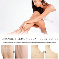 Ensemble de gommages sucrés aux fruits et aux fleurs HZBC en marque propre - Pack varié de 5 senteurs, exfoliant pour une peau lisse et éclatante