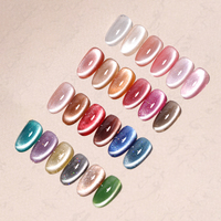 Aimant de haute qualité 9d réfléchissant oeil de chat faites votre propre marque dynamique Dimand Glitter Led Cat Eye Gel Polish