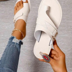 2025 estate nuova moda <span class=keywords><strong>sandali</strong></span> piatti da <span class=keywords><strong>donna</strong></span> di grandi dimensioni Casual semplici e comode pantofole antiscivolo scarpe da <span class=keywords><strong>donna</strong></span> - Product Image 5