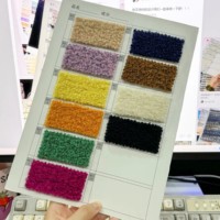 Nouvelle Arrivée Prix Usine Automne Hiver Tissu Bouclé Tweed Vert Vif en Laine Mohair Alpaga pour Manteau Vêtement d'Extérieur Costume