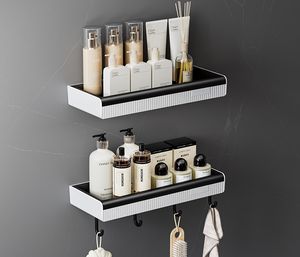 CF BS63 2 niveaux Design moderne mural PP douche Caddy amical étagère en plastique salle de bain ensemble d'accessoires organisateur de salle de bain - Product Image 1