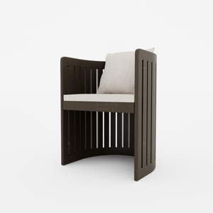 Luxo customizável alumínio jardim mobiliário mesa cadeira conjunto almofada impermeável para Outdoor Hotel Villa pátio Park jantar - Product Image 5