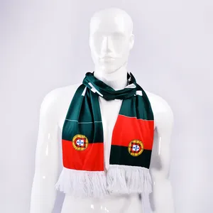 Custom Sports Games Soccer Fan Scarf Football Club Team Polyester Knitted Football Fan Accessories Scarf