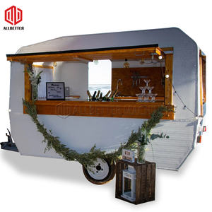 Remorque de nourriture Vintage de <span class=keywords><strong>Bar</strong></span> Mobile chariot de Hot-Dog chariot de bonbons camion de Tacos remorque de nourriture chariot de crème glacée entièrement équipé - Product Image 6