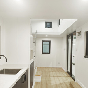 Maison préfabriquée en acier léger de type australien sur roues avec mur en panneau WPC Maison préfabriquée avec remorque - Product Image 6