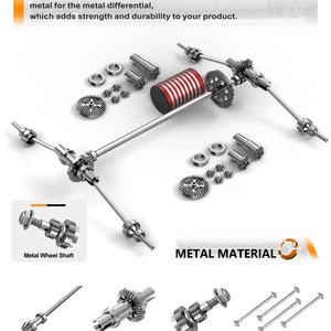 SJY-HS16451 Voiture de drift RC 4x4 sans balais 1/16, jouet télécommandé 2,4 GHz, vitesse 52 km/h, cadeau idéal - Product Image 3