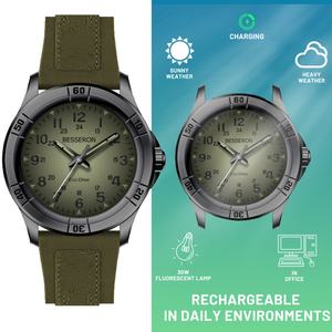 Montres à mouvement solaire à quartz avec boîtier en acier inoxydable 316L de fabrication OEM, cadran vintage, E CO Dive 44 mm, cadran personnalisé, céramique tendance - Product Image 2