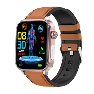 2024 Ecg Et570 Fitness Tracker Voor Mannen Vrouwen Hartslag Slaap Wekker Tracking Android Ios Compatibel Metalen Case Ips Display