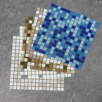 Mosaïque de piscine en verre écologique professionnel de 4 mm - Résistante aux acides et aux alcalis, imperméable, pour projets de piscines de luxe, hôtels et spas