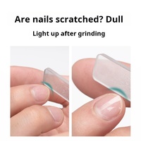 Lime à ongles Nano en verre cristal transparente personnalisée Double mini papier de verre poli pointu personnalisable mini lime à ongles en verre brillant