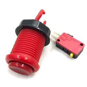 Boutons de cabinet d'arcade de 28 mm, style américain Happ, boutons poussoirs pour accessoires de jeu - Product Image 6