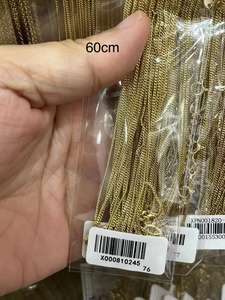 Collar cadena de eslabones cubanos para hombre, Gargantilla, oro de 18k, 035N1Xuping - Product Image 3