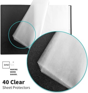 Nhà sản xuất giá A4 40 Pockets 80 Lượt xem dày tập tin thư mục nhựa tay áo cuốn sách thư mục <span class=keywords><strong>Folio</strong></span> trình bày cuốn sách hiển thị - Product Image 4