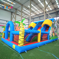 WINSUN - Tobogán Inflable Grande para Patio de Juegos, Castillo Inflable Comercial para Exteriores, Castillo de Brinco con Temática de Animales para Niños de 100-500 kg
