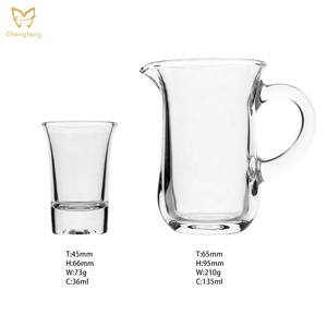 36มิลลิลิตรยิงแก้วที่มีขวดเหล้า <span class=keywords><strong>Maotai</strong></span> Baijiu ชุดแก้วที่มีโลโก้ที่กำหนดเอง - Product Image 6