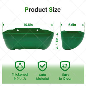 Mangeoires de chèvre en plastique portables mangeoire de canard et de poulet suspendue mangeoire pour volaille - Product Image 3