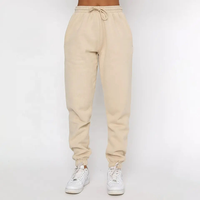 Pantalon de jogging personnalisé pour femme grande taille, imprimé, taille mi-haute, cordon élastique, 100% coton molletonné