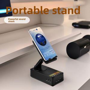 Multifunctional Phone Holder Speaker Built-in Power Bank All-in-One Desktop Foldable Portable for Speaker Rotating Phone - Product Image 5