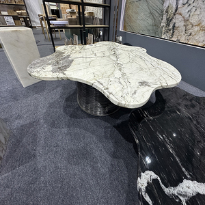 Table basse et d'appoint moderne en agate onyx polie, grande dalle, sur mesure, fournisseur d'usine - Product Image 3